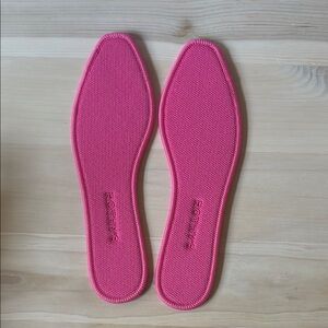 Rothy Pink Shoes insoles with Vibrant Color and Comfort